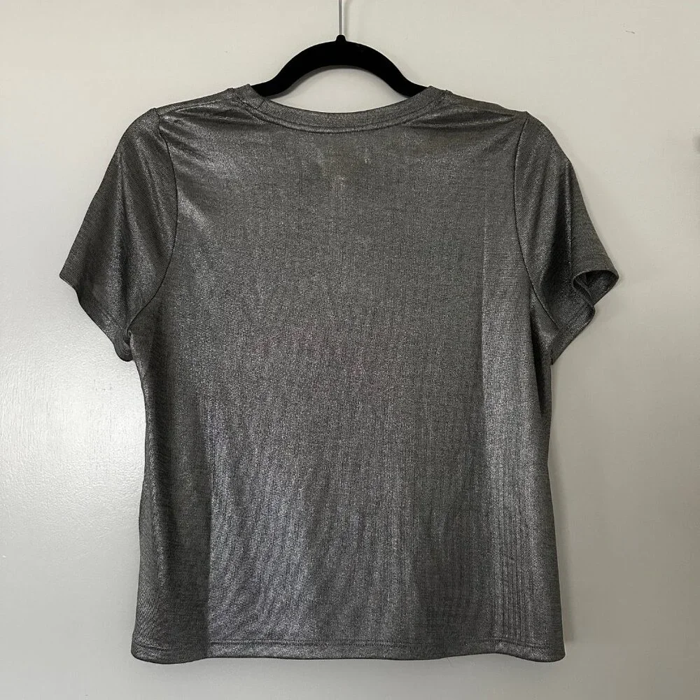 Porridge Metallic Silver Short Sleeve Tee (small) - Picture 3 of 6